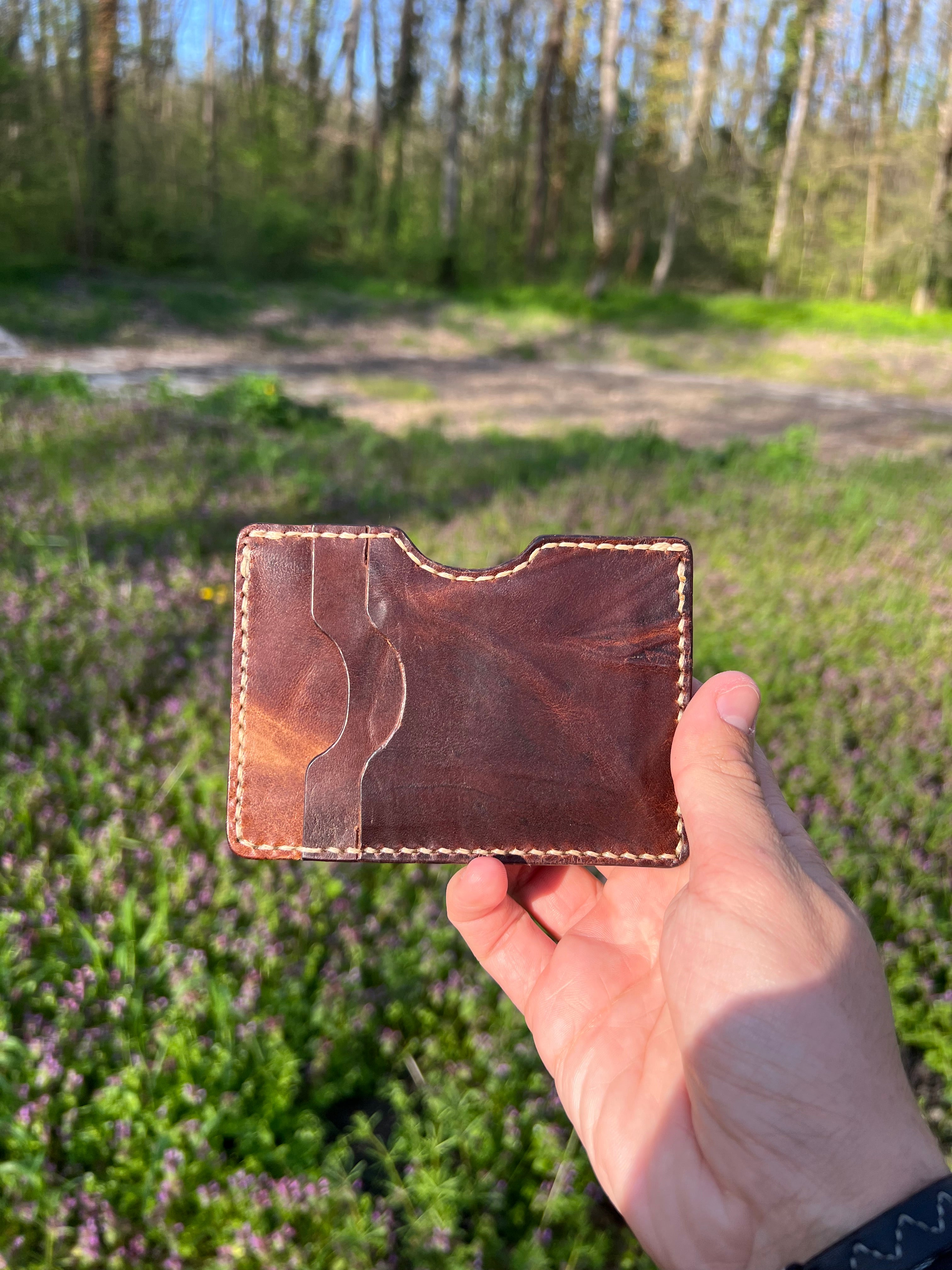 Origin Cardholder - Handmade Vegetable Tanned Leather Card Holder