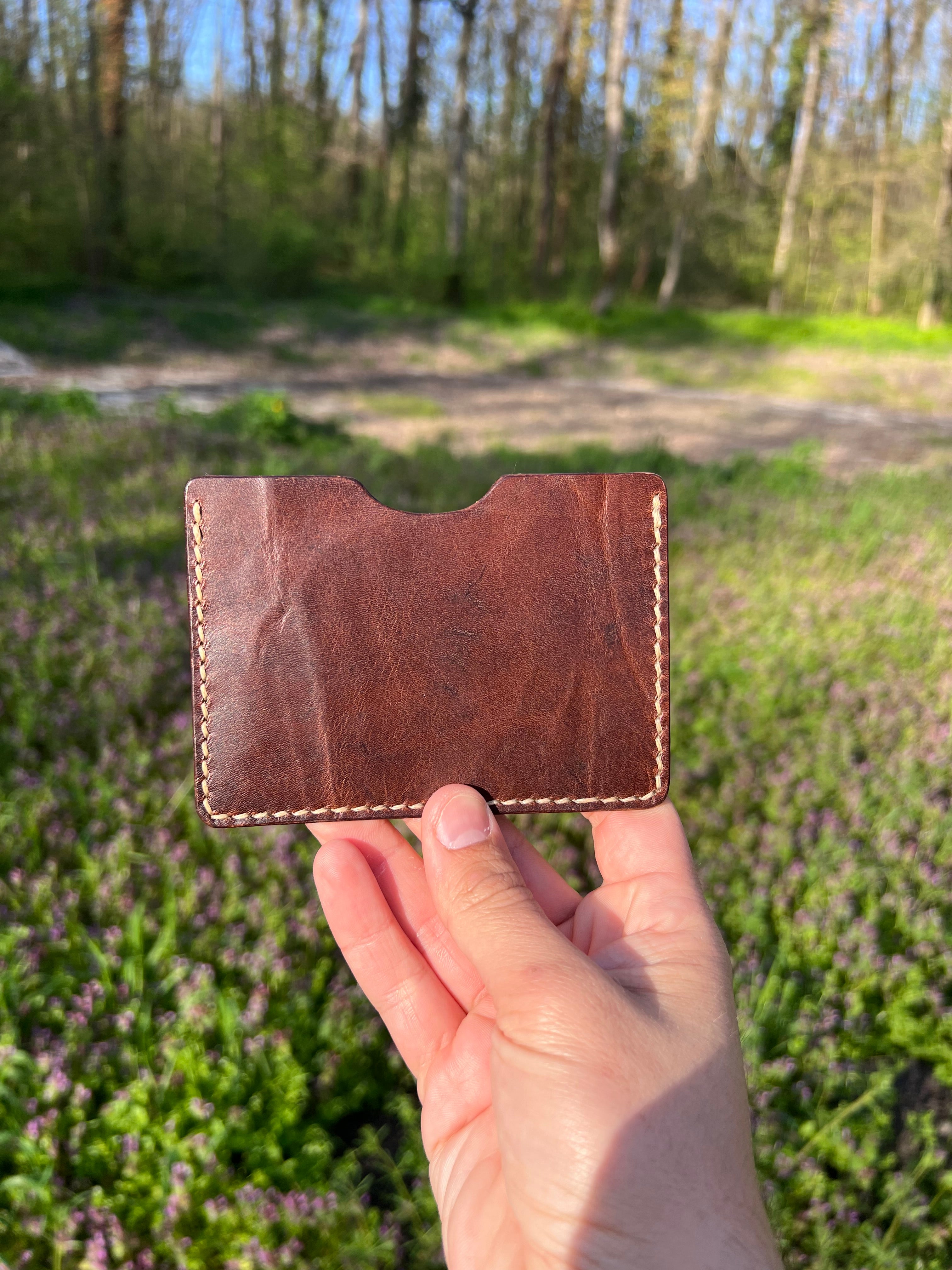 Origin Cardholder - Handmade Vegetable Tanned Leather Card Holder