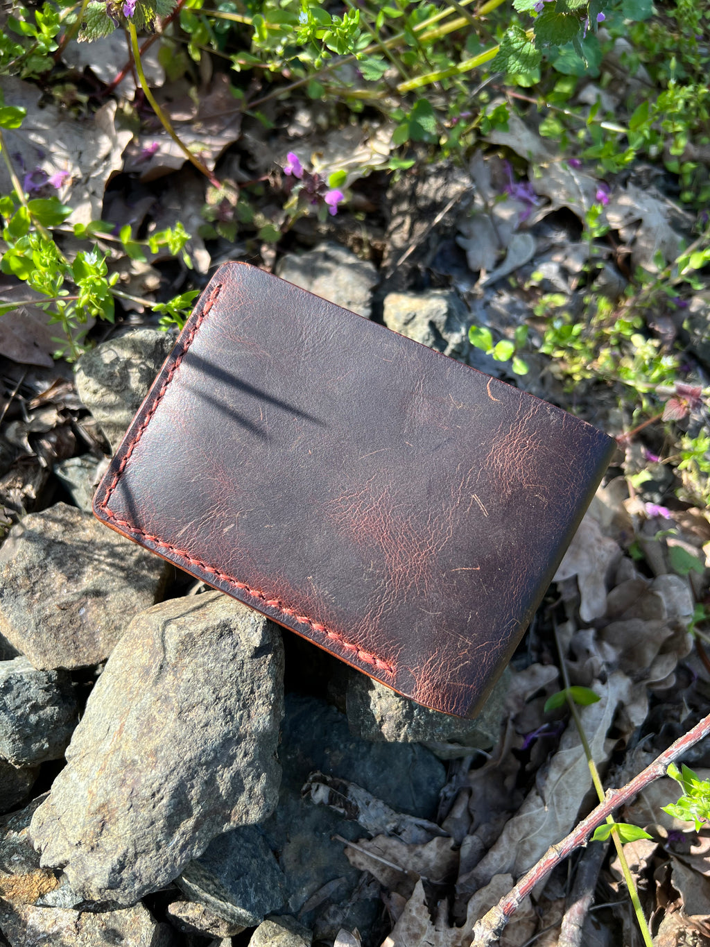 Handmade Leather Bifold Wallet: Ages Beautifully, Minimalist Design , Made for You