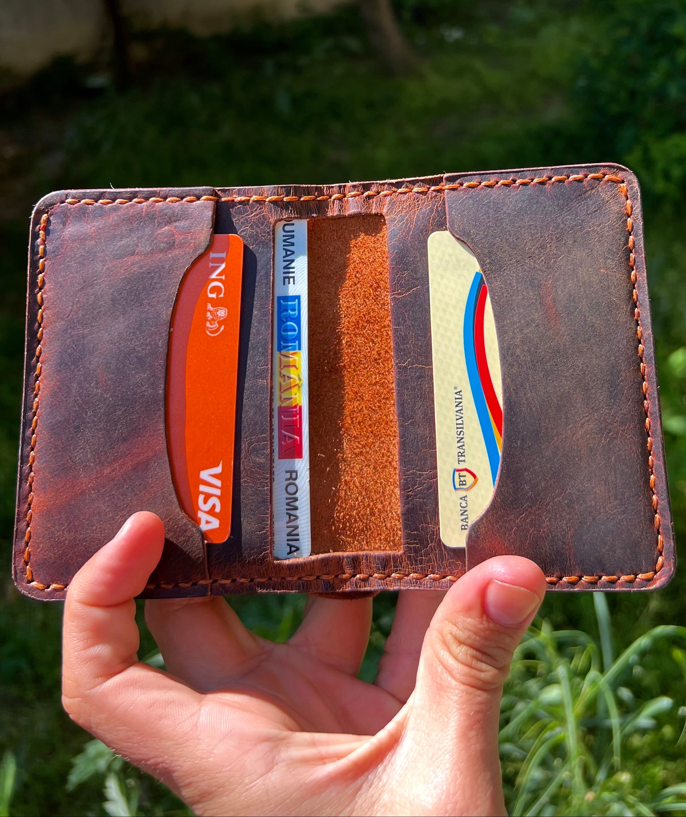 Dracula Wallet | Handcrafted Leather Wallet Made in Romania