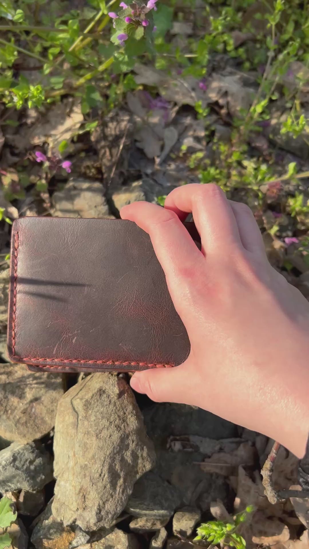 Handmade Leather Bifold Wallet: Ages Beautifully, Minimalist Design , Made for You