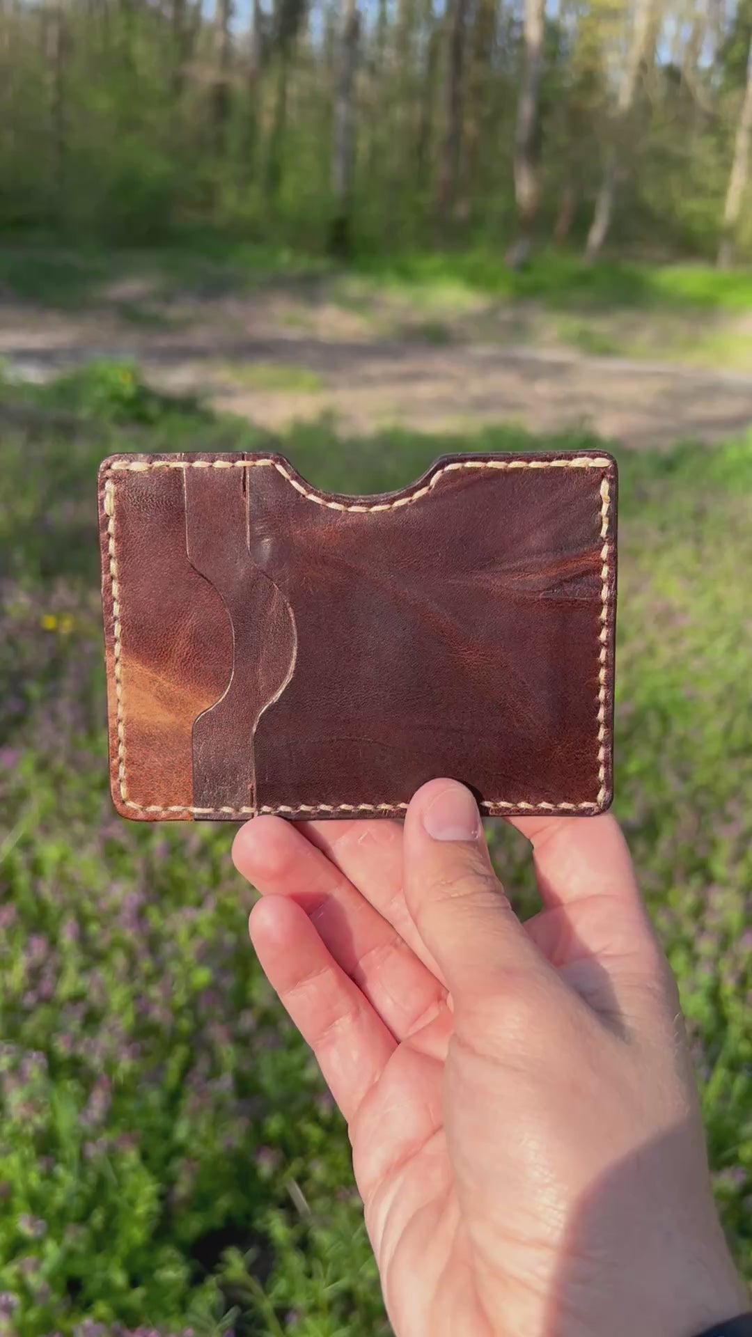 Origin Cardholder - Handmade Vegetable Tanned Leather Card Holder